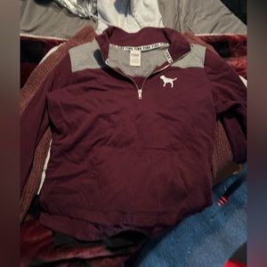 Victoria secret pink half zip
